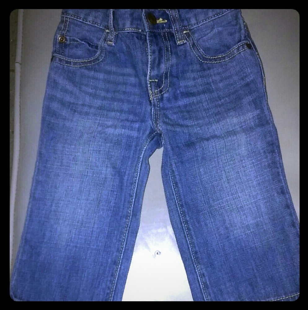 TODDLER BOYS BABY GAP SNAP FLY ELASTIC WAIST JEANS